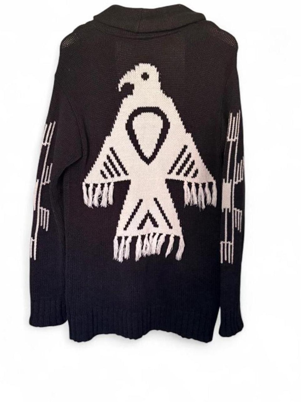 Idyllwind By Miranda Lambert Black & White Southwestern Thunderbird Cardigan S